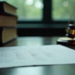 Ahşap masa üzerinde müddetname belgesi ve takvim, hukuk bürosu ortamı